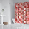thumbnail image 2 of Pioneer Flower Floral Print Pattern Shower Curtain 84"x72", Bathroom Decorative Shower Curtain Set with 12 Hooks, Waterproof Washable, 2 of 6