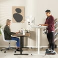 thumbnail image 3 of Gymax Bureau Debout Électrique Réglable pour Ordinateur avec Anticollision Blanc, 3 of 10