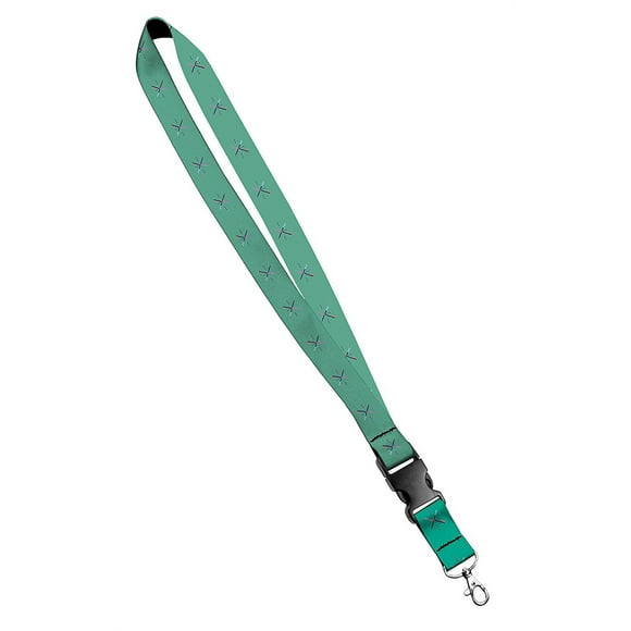 Moose Pet Wear Lanière Imprimée - Lanière en Satin avec Boucle de Libération Latérale et Bouton-Pression, Support d'Identification - 1 Pouce, Tapis PDX Vert (SRBLS1-PDX)