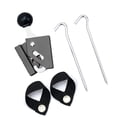 thumbnail image 2 of La cubierta de soporte de la tienda de campaña se puede ajustar con accesorios de campamento al aire libre de aleación de aluminio único de 8 mm de negro, 2 of 10