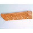 thumbnail image 1 of Estante de madera para mazo con 5 ganchos, ganchos de latón, roble claro Wooden Mallet 32HCRLO, 1 of 2
