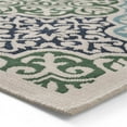 thumbnail image 2 of Noble House Seirra 7' 10" x 10' Outdoor Medallion Area Rug in Ivory and Multi, 2 of 5