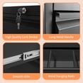 thumbnail image 4 of Metal Lateral File Cabinet with Lock Office Home Steel Vertical File Cabinet for A4 Legal/Letter Size, 4 of 7