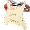 thumbnail image 3 of Golpeador de guitarra eléctrica de plástico beige SSS29 con carga. Juego de protectores de púas., 3 of 12