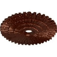 thumbnail image 3 of Ekena Millwork 24 3/4"OD x 3 1/4"ID x 1 7/8"P Eryn Ceiling Medallion (Fits Canopies up to 4"), Hand-Painted Antique Copper, 3 of 6
