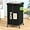 Black, variant on 150L rolling dirty clothes hamper, removable oxford fabric bag, sturdy metal frame, lockable wheels, spacious design, great for bedroom, laundry room, black