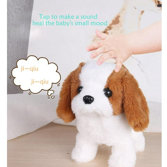 Juguete interactivo perro de peluche Hugo Corgi simulación sonido caminar ladrar cola suave
