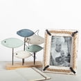 thumbnail image 1 of Set of 2 Nautical Theme Washed White With Rope And Metal Accents Photo Frame, 1 of 1