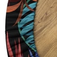 thumbnail image 5 of Ambesonne Tropical Fitted Round Tablecloth, Colorful Palm Leaves Plot, 36"- 40" Diameter, Dark Pink Sea Blue, 5 of 5