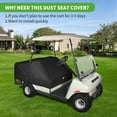thumbnail image 6 of 10L0L Golf Cart Seat Cover Protector for Yamaha EZGO Club Car 4 Passenger,Universal Waterproof Golf Cart Cover Accessories, 6 of 7