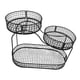 thumbnail image 3 of Cesta de frutas para encimera de cocina, multiusos, organizador de gran capacidad, 3 niveles de metal Negro A, 3 of 9
