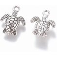 thumbnail image 2 of 20 dijes de aleación con forma de tortuga para hacer bisutería. Ideales para crear collares, pulseras y pendientes., 2 of 2