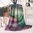 thumbnail image 2 of Colorful Spiral Pattern Blanket,Comfortable Soft Flannel Throw Blanket,All Season,Warm Lightweight Blankets for Sofa Bed Couch Living Room Chair,40"x50", 2 of 4