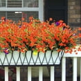 thumbnail image 6 of ZOELNIC 8Pcs Artificial Flowers Outdoor UV Resistant Fake Flowers ,Faux Plastic Flower Greenery Shrubs Plants for Indoor Outside Hanging Planter Home Garden Decoration, 6 of 8
