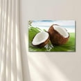thumbnail image 2 of wall26 - Canvas Prints Wall Art - Tropical Coconut on a Palm Leaf on The Beach | Modern Wall Decor/Home Decoration Stretched Gallery Canvas Wrap Giclee Print. Ready to Hang - 16" x 24", 2 of 4