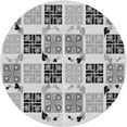 thumbnail image 1 of Ahgly Company Machine Washable Indoor Round Transitional Sonic Silver Gray Area Rugs, 7' Round, 1 of 7