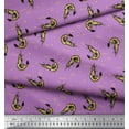thumbnail image 3 of Soimoi Georgette Viscose Fabric Circle,Dot & Prawns Ocean Decor Fabric Printed Yard 42 Inch Wide, 3 of 3