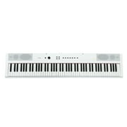 Artesia PA-88H 88-Key Weighted Hammer Action Digital Piano (White) with 16 Dynamic Voices + Power Supply + Sustain Pedal