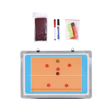 BAOSITY Coaches Board Coaching Board Erasable Marker Equipment Sports Clipboard with 2 Marker Pens for Plays School Teaching Volleyball