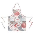 thumbnail image 2 of Pioneer Flower Floral Print Pattern Apron for Women and Men, Cotton Linen Waterproof with Pockets, Adjustable, 33x27 Inch for Kitchen, Gardening, BBQ, Salon, 2 of 6