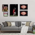 thumbnail image 3 of Football Case Display Case Wall Mount Full Size Wooden Football Box Memorabilia w/98% UV Acrylic Door Holder Transparent Signed Protective Shelf (1 Ball Black), 3 of 6