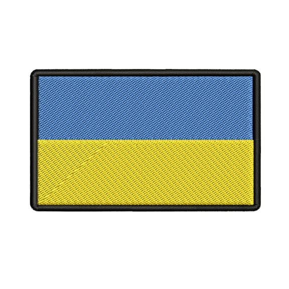 Ukraine Flag Embroidered Iron-on Patch
