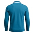 thumbnail image 5 of Men's Polo Shirts Zip Long Sleeve Classic T-Shirts Casual Golf Shirts Stylish Collared Tee, 3XL, 5 of 7