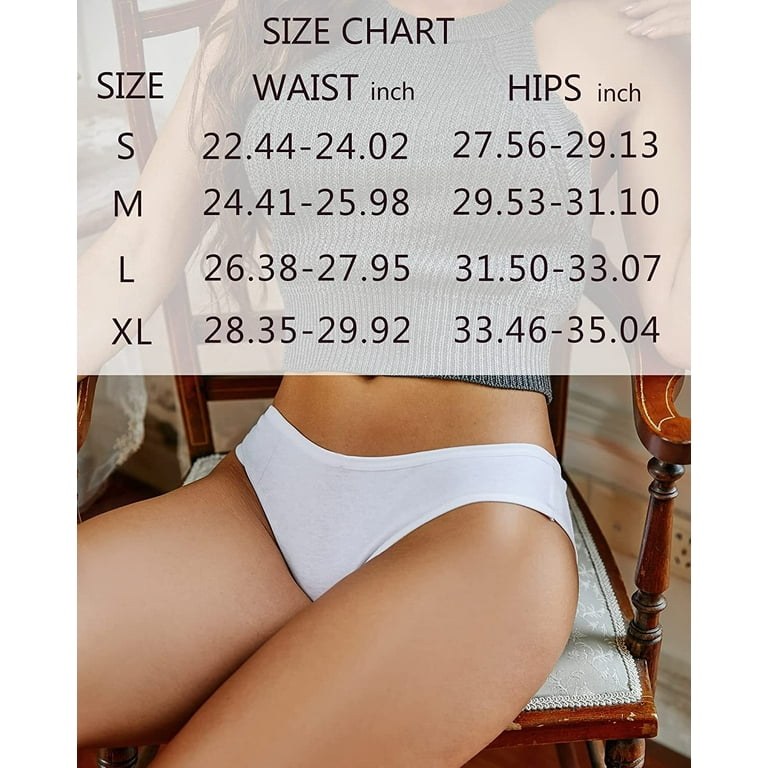 FINETOO Cotton Underwear for women Bikini Panties High Cut Ladies Hipster  Breathable Stretch Cheeky Panty S-XL
