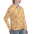 thumbnail image 6 of Daiia Squirrel And Nuts Pattern Women's Fashion Hoodies & Sweatshirts with Kangaroo Pocket Hooded Sweatshirt with Eye-catching Drawstrings-Small, 6 of 7