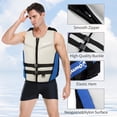 thumbnail image 2 of Owntop Swim Jacket, Adult Life Vest, Floating Unisex Swimwear with Adjustable Quick Release Buckles, Buoyancy Aid for Swimming Surfing Boating Kayaking Fishing, Blue, 2 of 7