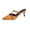 Yellow, variant on Gealkoca Women Rhinestone Low Heel Pointed Toe Sparkly Wedding Dress Shoes Summer Summer Slip-On Dress Shoes for Wedding Closed Toe Slingback Shoes