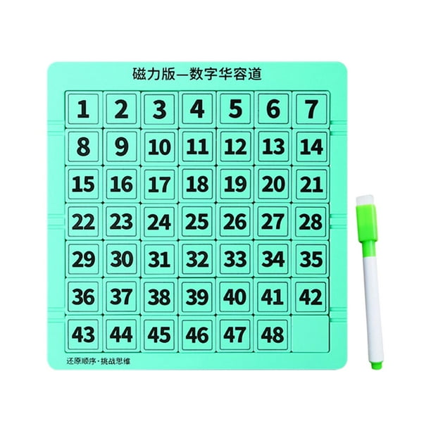 Puzzle Deslizante De Números – Juego De Ingenio Portátil Para Todas Las Edades