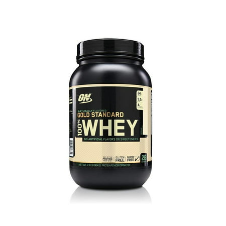 Optimum Nutrition Gold Standard 100% Whey Protein Powder, Naturally Flavored Vanilla, 24g Protein, 1.9 (Gold Whey Protein Best Flavor)