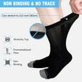 thumbnail image 5 of Anti-Slip Gripper Diabetic Socks for Men and Women, UNEEI 4 Pairs Non-Binding Nonslip Socks with Comfort, Ideal for Elderly & Diabetes Foot Care, Size 11-13, 5 of 7