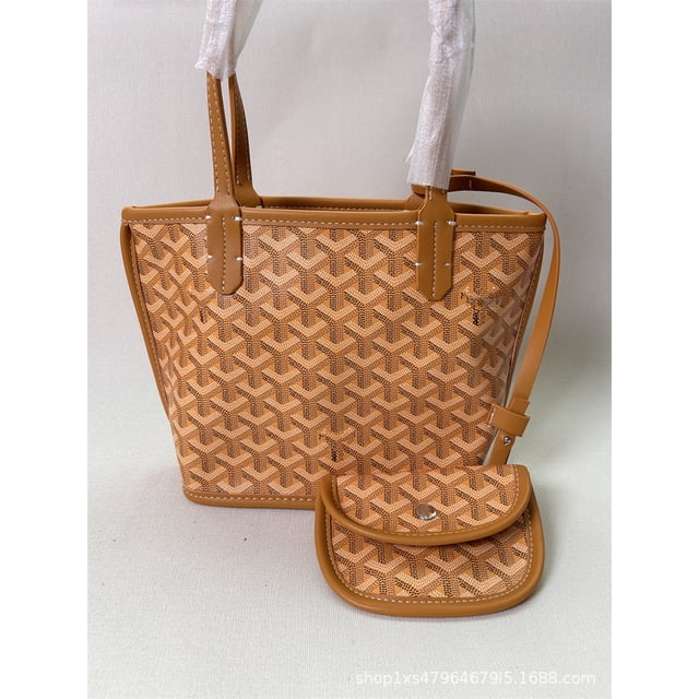 Bolsos de mano de doble cara para mujer, bolsa pequeña informal con diente de perro, bolso de compras para madre