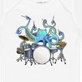 thumbnail image 4 of Inktastic Cute Blue Octopus Drumming Boys or Girls Baby Bodysuit, 4 of 5