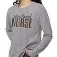 thumbnail image 2 of Correctional Nurse Leopard Print Long Sleeve Shirt Unisex Large Grey, 2 of 5