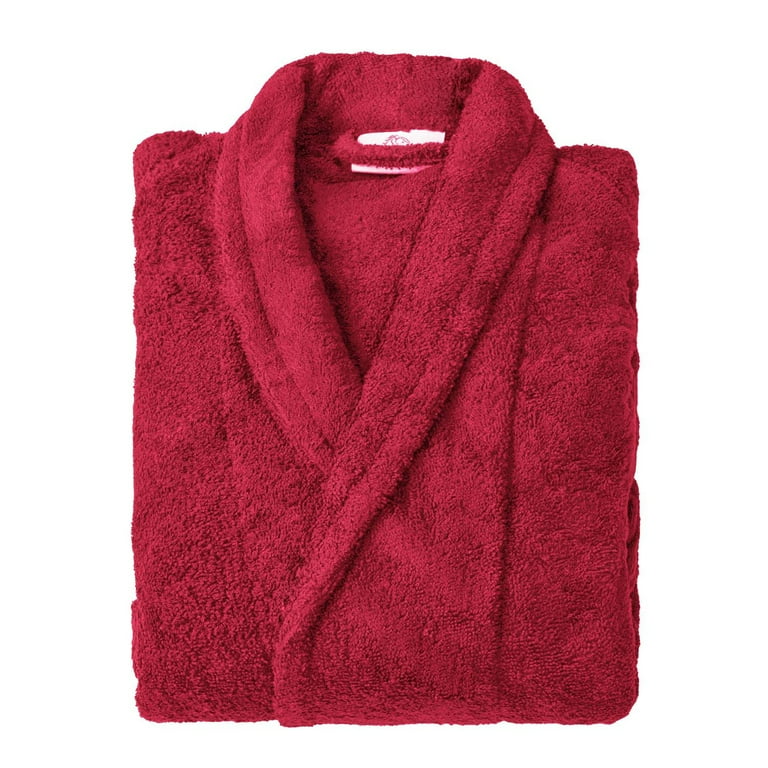 Superior Cotton Terry Adult Unisex Soft Lightweight Bathrobe