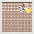 thumbnail image 2 of PinPix ArtToFrames 14x14 Custom Cork Bulletin Board    Poster Board Has a Fabric Style Canvas Finish, Framed in Satin White Frame (PinPix-235), 2 of 5