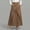 Coffee plus size boho maxi skirt a1, variant on Women Plus Size Wrap Button Down Boho Maxi Skirt A-Line Long Skirt Party Floral Casual, Pink M