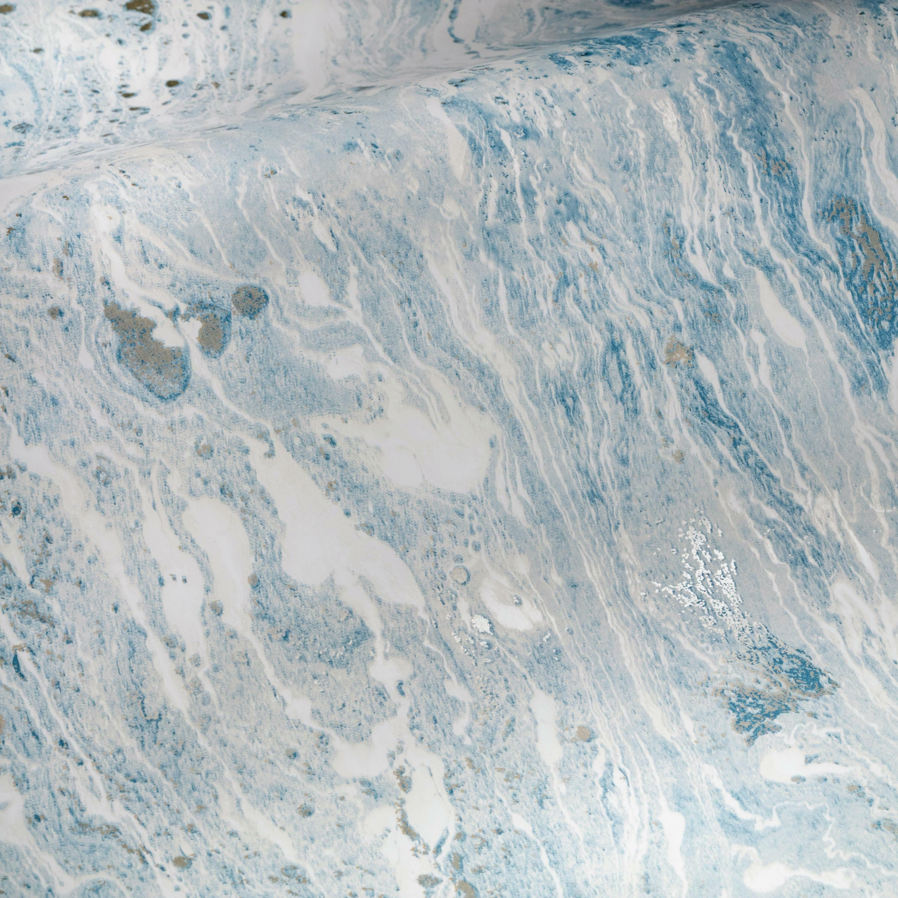 RoomMates Blue Satellite Seas Peel and Stick Wallpaper
