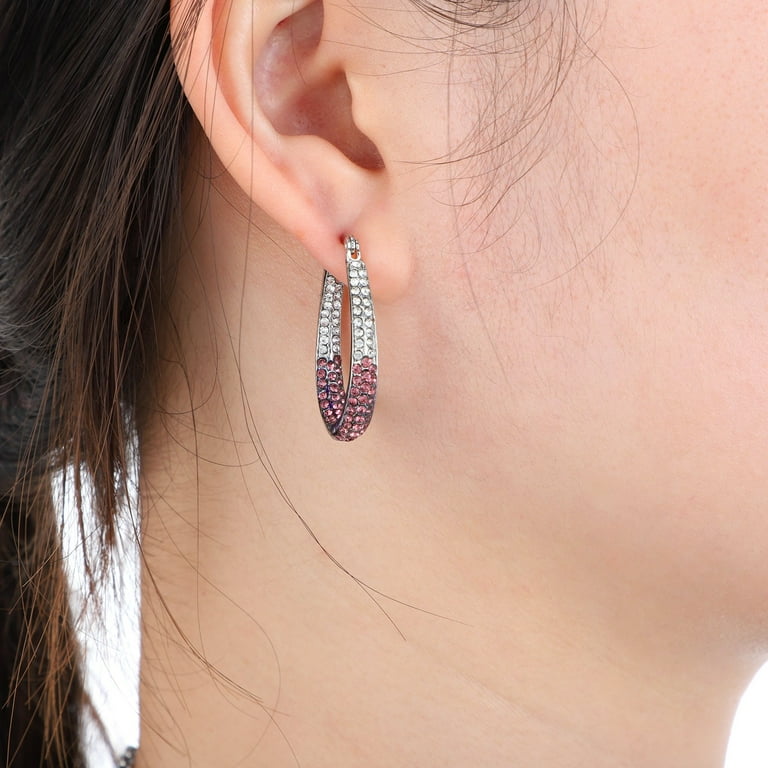 Double Hoop Earrings for Single Piercing Bow Earrings for Women 3 Earrings Set for 3 Holes Tassel Earrings Earring Set Earrings Pack of Hoop Earrings for Women 17km 6 Pairs Hoops Stacked