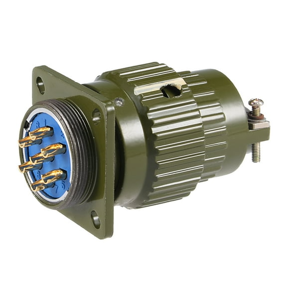 Aviation Connector, 28mm 7P 25A YP28-7 Waterproof Male Wire Panel Power