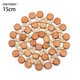 thumbnail image 1 of Bearachild Mantel Individual de bambú Natural, mantel resistente al calor, posavasos para tazas vacías, almohadillas para platos, alfombra, Almacenamiento y organización del hogar Bearachild HA023020-00, 1 of 6
