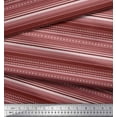 thumbnail image 2 of Soimoi Modal Satin Fabric Stripe,Heart & Dot Texture Print Fabric by The Yard 42 Inch Wide, 2 of 3