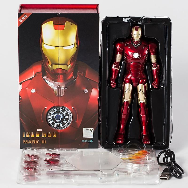 Hot Toys 1:4 Iron Man Mark IV – Figura Da Collezione Iron Man 2, 48 Cm, Con Luci