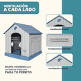 thumbnail image 4 of Casa para Perros Grandes MascoAMIGO con Puerta Metálica Térmica Azul, 4 of 7