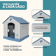 thumbnail image 4 of Casa para Perros Grandes MascoAMIGO con Puerta Metálica Térmica Azul, 4 of 7
