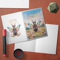 thumbnail image 3 of Welcome Spring Fairy Doberman Pinscher in Flower Meadow 5x7in Folded Greeting Card Doberman Dog Lover Gifts Single Note Card with Envelope - 13002, 3 of 5