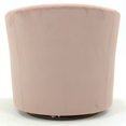 thumbnail image 5 of Fox Hill Trading Windsor Velvet Swivel Chair, Pink, 5 of 5